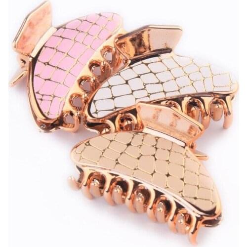 Women Hair Clip Large Size Acrylic Hairpins Solid Color Women Hair Crab Hair Claws Women Make UP Washing Tool Hair Accessories