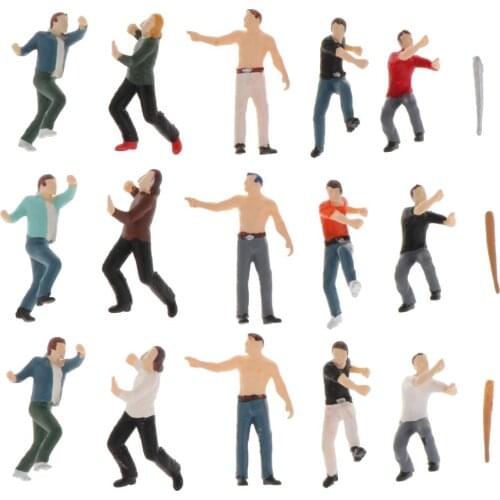 1:64 Fights Baseball Figure Model Scenario Tiny People Dolls DIY Diorama Decor