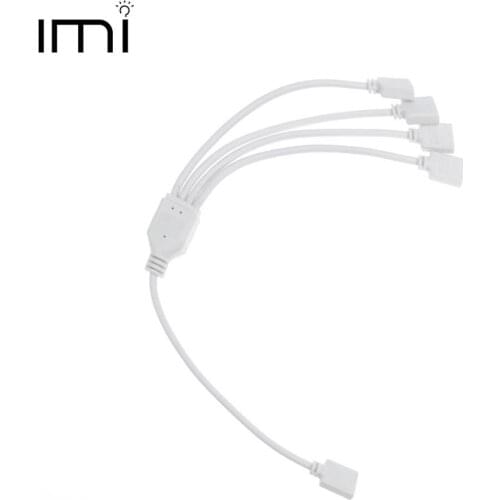 4 Pin 5 Pin RGB RGBW Connector 1 to 2 3 4 Wire extension Cable For 5050 3528 Led Strip Light Male female Splitter wire