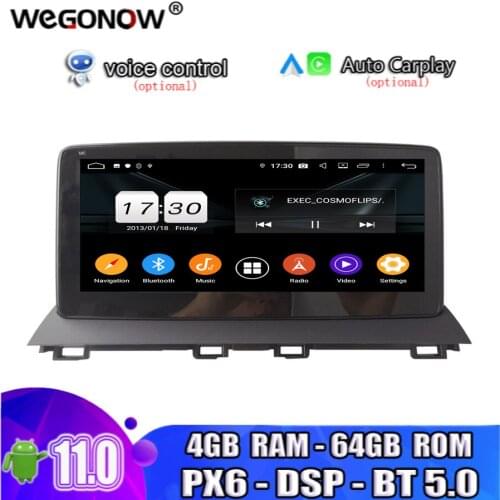 DSP 10.25" IPS Android 10.0 8 Core 4G RAM 64G ROM Car DVD Player GPS Map RDS Radio wifi Bluetooth 5.0 For MAZDA 3 2013-2016 2017