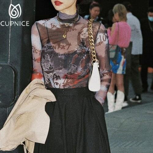 Женские футболки с принтом CUPNICE China At AliExpress