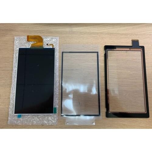 Original for nintendo switch ns lcd display screen + touch screen + Dust-proof sponge double-sided adhesive sticker
