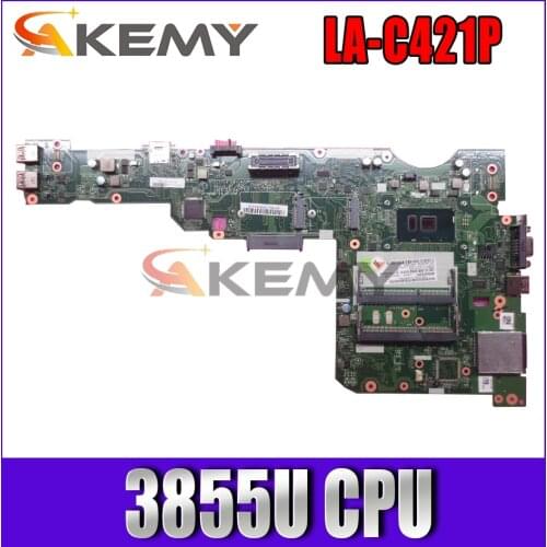 AILL1 L2 LA-C421P Fit For lenovo thinkpad L560 15 inch laptop motherboard with 3855U ONBOARD