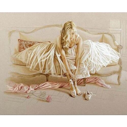 Girl diamond painting ballet women full square rhinestone embroidery picture mosaic poster dimond art drawing wall sticker decor