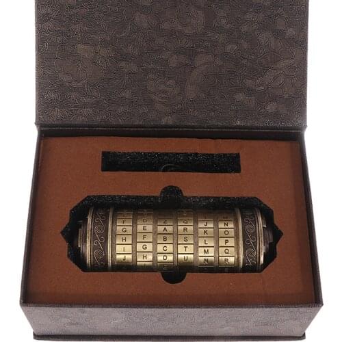 Da Vinci Code Toys Metal Cryptex Locks Wedding Gifts Valentines Day Gift