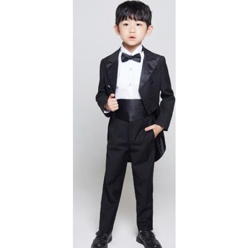 Formal Boys suit for weddings Kids Prom Suits Black/White Wedding Suits for Boys Tuxedo Children Clothing Set Boy Formal Costume