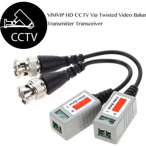 CCTV Camera Passive Video Balun BNC Connector Coaxial Cable Adapter for Security CCTV Analog camera DVR Systems