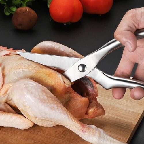 250mm 9.8inch Stainless Steel Chicken Bone Scissor Kitchen Gadget shear Fish Duck cut Poultry Cutter Cook Tool With Safe Lock