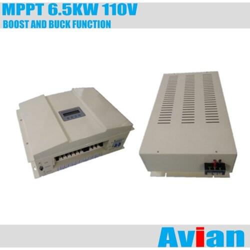MPPT 6.5KW 110V wind solar hybrid controller CE approved free software for RS232 with boost charing and buck function