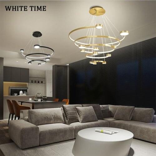 Modern Led Chandelier For Living room Dining room Bedroom Lustre Metal Ceiling Chandelier Indoor Lighting Lamp Dimmable 110 220V