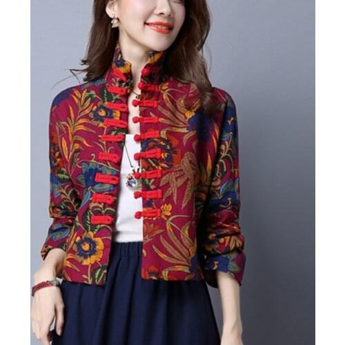 Traditional Chinese Clothing for Women Cheongsam Top Mandarin Collar Womens Tops and Blouses Oriental China Clothing