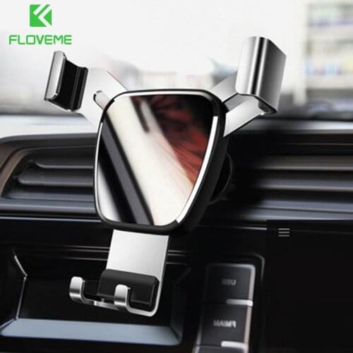 FLOVEME Universal Gravity Car Bracket Air Vent Stand Mount Mobile Phone Stand Holder in Car For iPhone Samsung Car Phone Holder