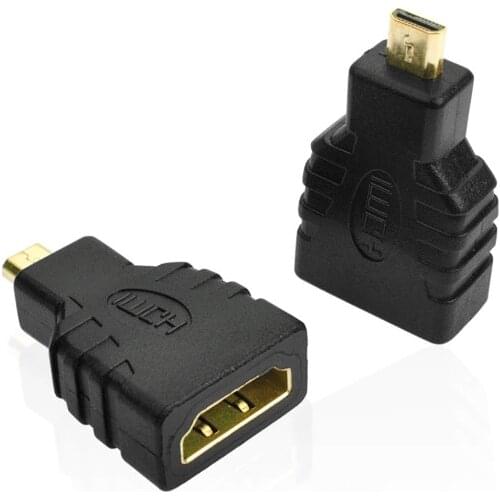 Video Signal HDMI-compatible Female To Micro HDTV Type D Male Adapter F/M Converter Connector HD TV Camera Wholesale 1000pcs/lot
