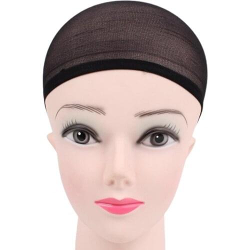 4Pcs Wig Stocking Caps Elastic Breathable Beauty Supplies Wig Close End Fishnet Mesh for Salon Female Home Use