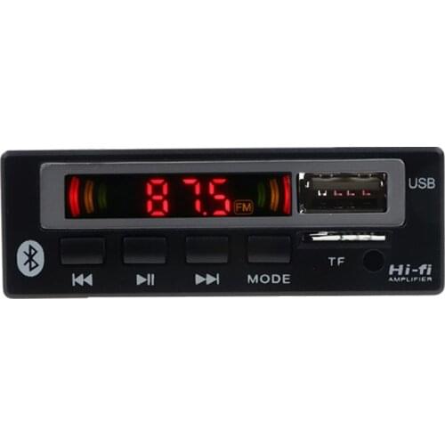 AUX 5V 12V 1 Din MP3 Player USB 3.5mm Mp3 Board Wireless Receiver Bluetooth Mp3 Board Module Mp3 Decoder Car Kit