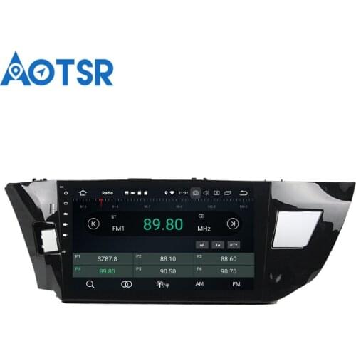 Aotsr Android 8.0 GPS navigation Car DVD Player For Toyota Corolla 2013 - 2016 multimedia radio recorder 4GB+32GB 2GB+16GB
