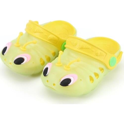 New LED light flashing bow buttress cool slippers fish head mouth head jelly girl fragrant princess sandals