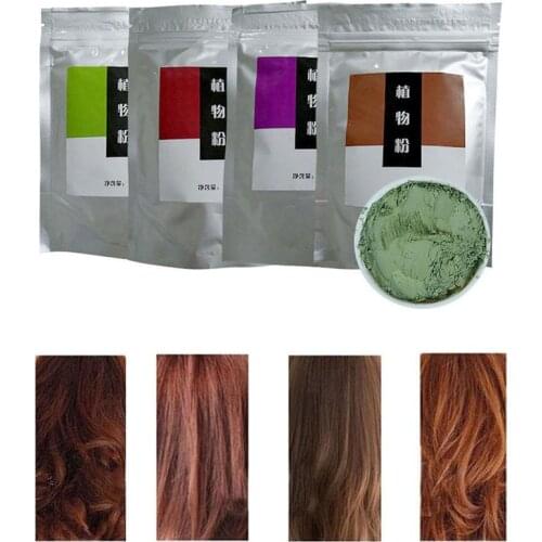 Pure Henna Hair Dye Powder Authentic India All Natural High Pigment Color Hair Root Up Beard Eyebrows Dye Powder Cream