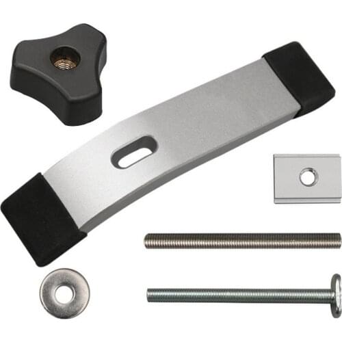 Woodworking clamping fixture mini aluminum alloy T-shaped track slot oblique cutting track fixture T-slot, T screw T slider