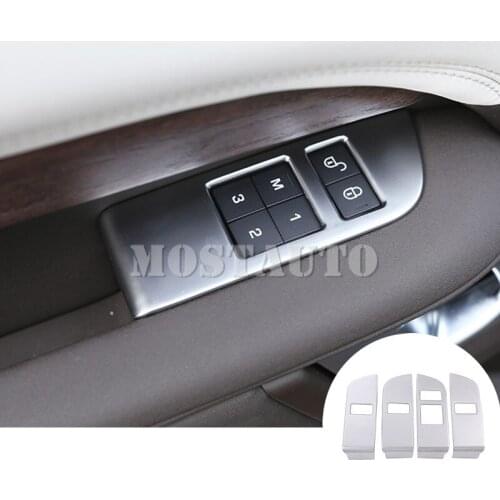 For Land Rover Discovery 5 L462 Inner Door Seat Memory Button Cover 2017-2018 4pcs Car Accessories Interior Car Decor Car Trim