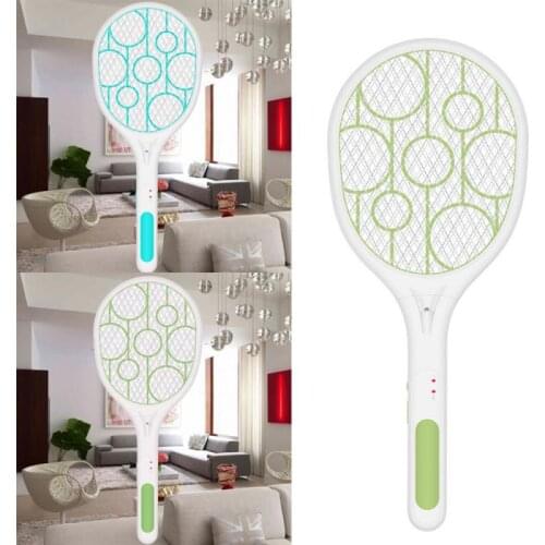 Electric Flies Swatter Killer Fly Zapper Racket With USB Charger Cable Rechargeable Mosquito Trap Racket Anti Insect Bug Zapper