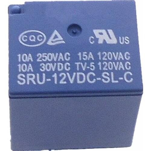 SRU-DC-SL-C 5V/12V/24V 5pin 10A relay 22F SRU-05VDC-SL-C SRU-12VDC-SL-C SRU-24VDC-SL-C