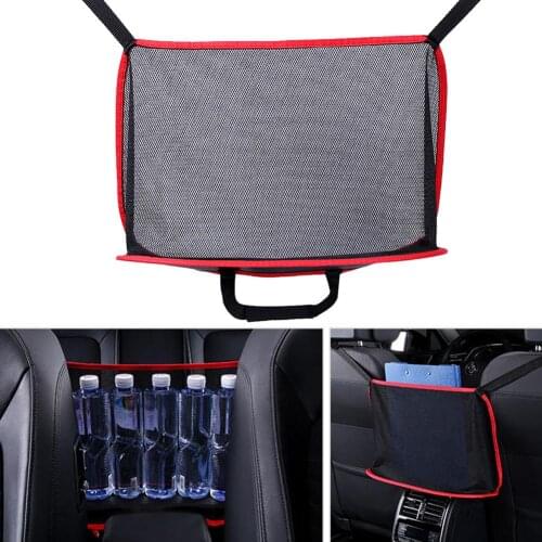 1PC Pocket Car Storage Bag Multi-function Hanging Bag Block Net Debris Storage Bag For Net Between Car Seats