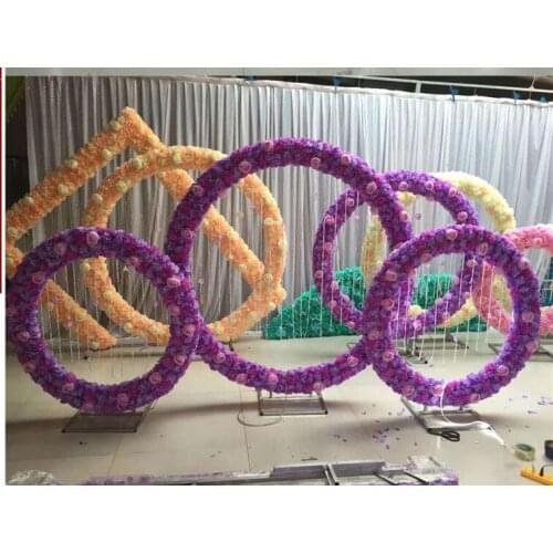 Ring ring round flower ring/round flower iron/iron wedding props high-end new flower ring