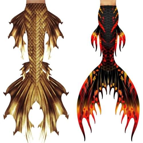 Mermaid Customized Swimable Mermaid Tail with Monofin for Swimming Mermaid Adult Women Kids Girls Cosplay Costume Beach Artifact