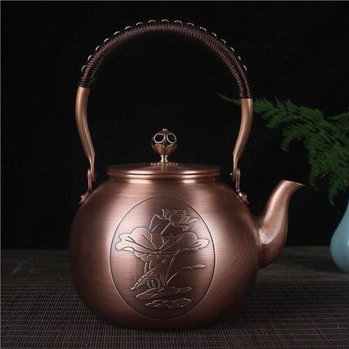 Water boiling copper kettle antique teapot kettle tea set set source manufacturer