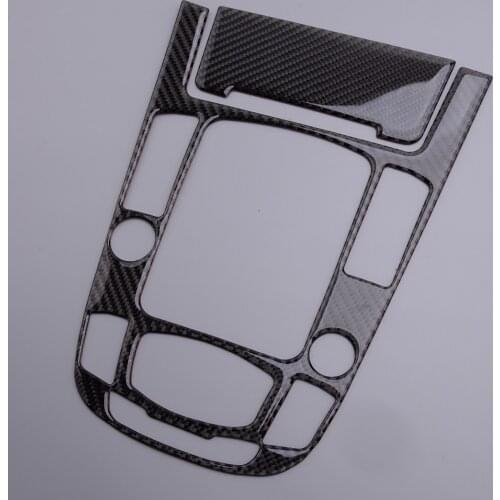 2pcs Center Console Gear Shift Panel Sticker Cover Trim Carbon Fiber Fit for Audi A4L A5 Q5 2009-2011 2012 2013 2014 2015 2016