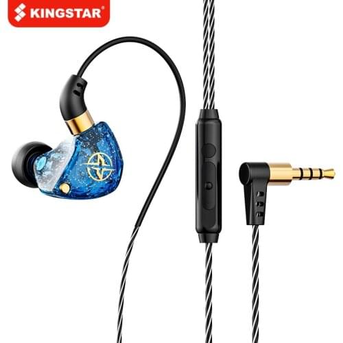 KINGSTAR 3.5mm Headphones Sport Running Earphones Stereo HiFi Earphone Bass Headset Gamer Music Earbuds for POCO X3 Redmi Note 7