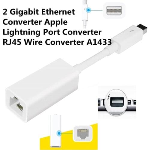 New Thunderbolt 2 Gigabit Ethernet Converter Apple Lightning Port Converter RJ45 Wire Converter A1433