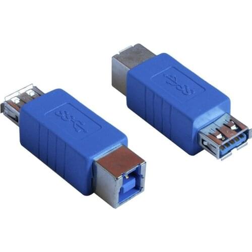 USB 3.0 Adapter - Type A Female to Type B Female Connector Converter Adapter (2-Pack)