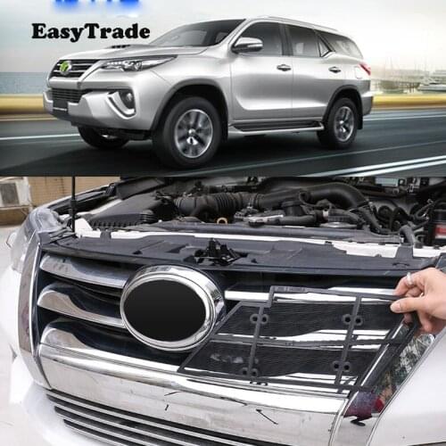 For Toyota Fortuner 2016 2017 2018 2019 Accessories Car Insect Screening Mesh Front Grille Insert Net Car Styling Accessories