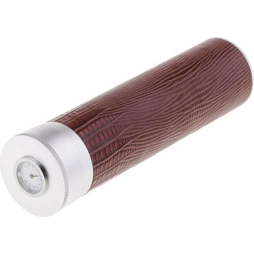 Cigar Case Travel Leather Humidor Tube with Humidifier, Portable Light Weight