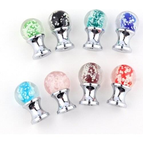 12mm glass crystal handle drawer cabinet door makeup box creative handle door knobs and handles