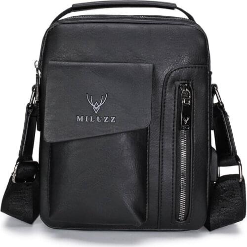 New Men Handbags Men Crossbody Bag Shoulder Bags Multi-function Large Capacity Split Leather Bag For Man Messenger Bags Tote Bag