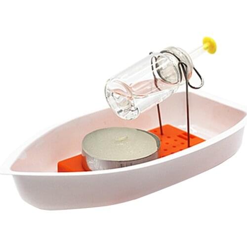 Candle Powered Steam Boat Kid Science Physics Experiment Toy Steamships Gift
