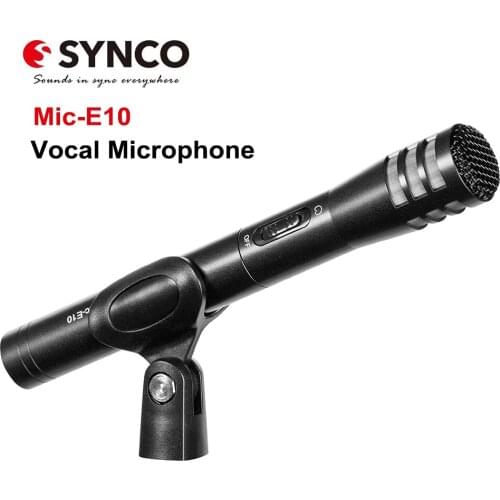 SYNCO Mic-E10 Vocal Microphone Cardioid Condenser Mic XLRM Connecto for Audio Devices Mixer Recorder Camcorder Camera Record
