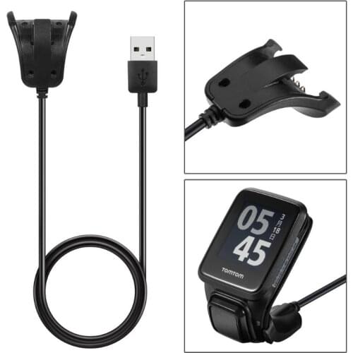 1M USB Charger Data Sync Cable for TomTom Adventurer Golfer 2 Runner 2/3 Spark 3 Smart Watch Data Charging Cable Replacement
