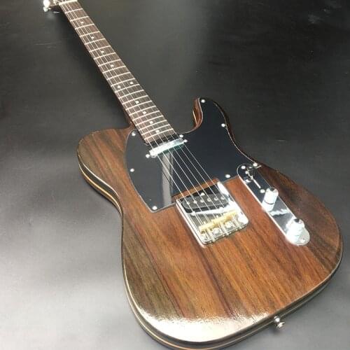 High quality 6 string electric guitar, all rose xylophone neck, rose xylophone body, chrome plated accessories, matte negative paint, free delivery