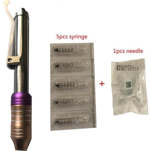 High quality Hyaluronic Injection Pen Massage Atomizer Pen Kit High Pressure Acid Micro Guns Anti Wrinkle Water Syringe Needle