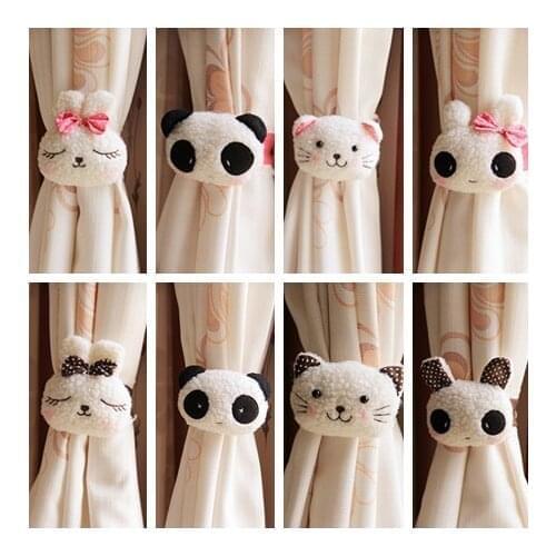 1Pcs Special Offer For Curtains Curtain Rods Kawaii Animal Window Curtain Buckle Tieback Clamp Clip Hook Retail
