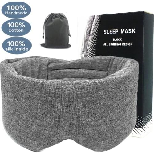 Large Silk Sleep Mask For Eyes Sleeping Aid Blindfold Block Out Light Eyeshade Cover Shade Patch Soft Bandage On Eye Slaapmasker