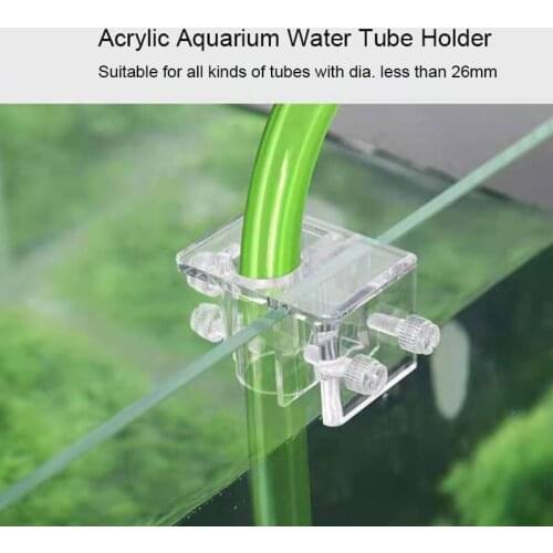 26mm Large Pipe Water Tube Fixed Clip Acrylic Aquarium Water Tube Holder Water Pipe Hose Mount Bracket Fish Tank Hose Clamp