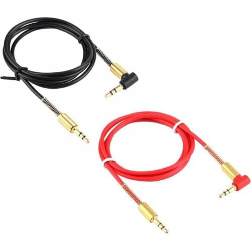 3.5mm TRS Male to 90 Degree 3.5mm Male Jack Stereo 1m Audio Cable Male to Male 90 Degree Right Angle Cable 3.28ft/1m