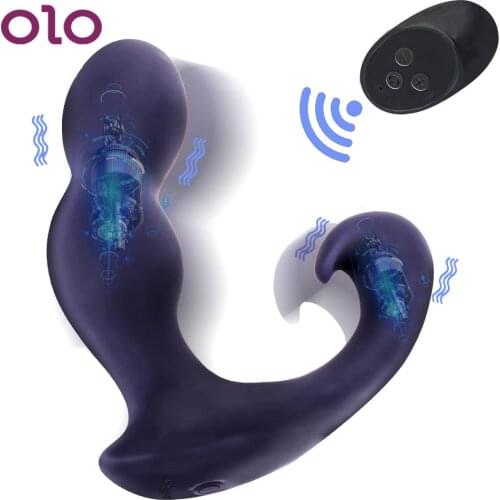 10 Speed Anal Vibrator Gay Dildo Butt Plug Prostate Massager Remote Control Sex Toys for Men Women Sex Products