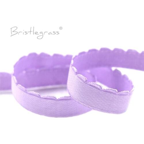 BRISTLEGRASS 2 5 Yard 1/2" 13mm Nylon Plush Bra Strap Elastics Spandex Satin Bands Shoulder Tapes Underwear Lingerie Sewing Trim