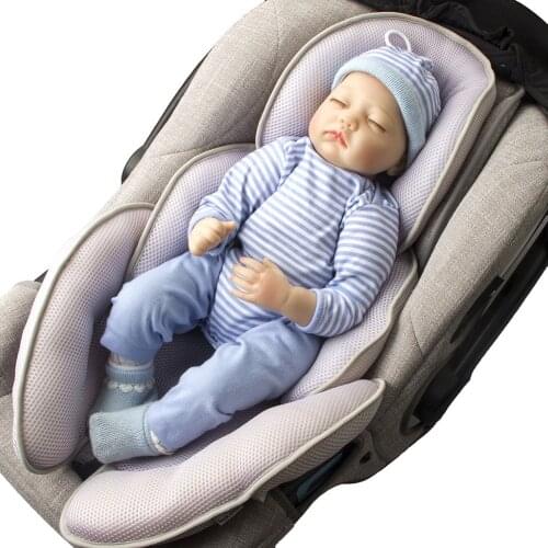 Stroller Mattress Comfortable Breathable Stroller Seat Cushion Lining Thickened Air Mesh Sleeping Pad Stroller Accessories